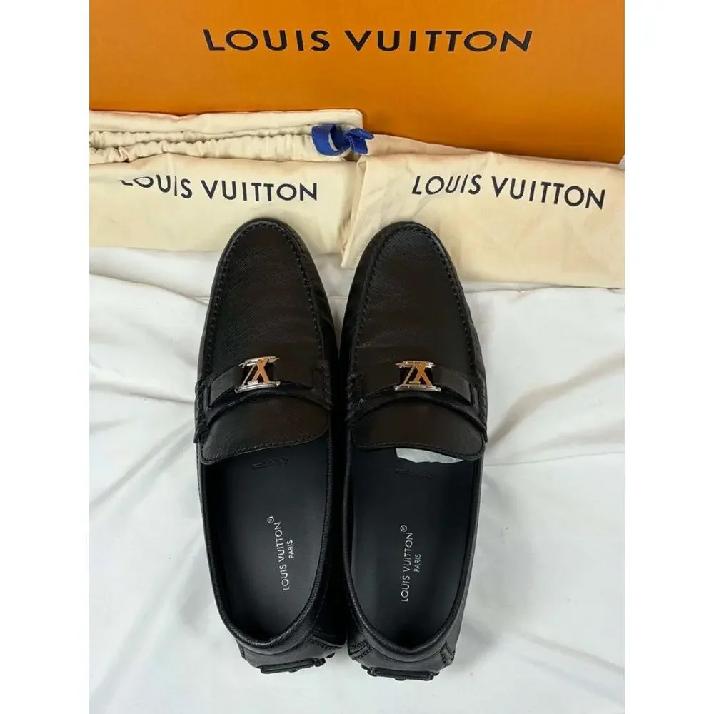 Louis Vuitton Hockenheim Driving Moccasin Loafers Mens SZ 10.5 SPB JA-366314